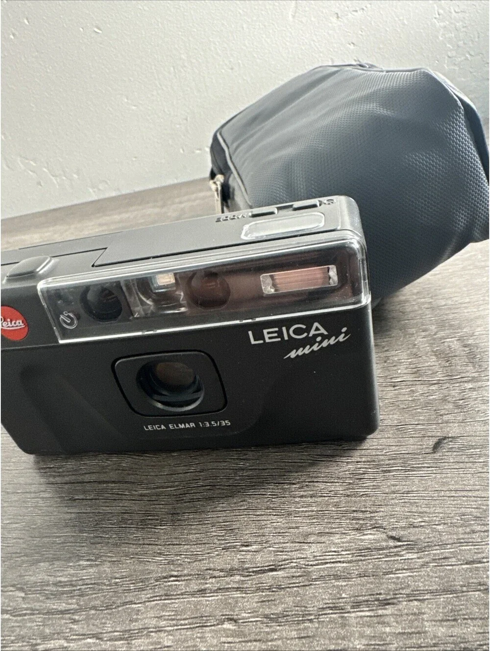 Leica Mini Camera - Leica Elmar lens 1:3 5/35 With Soft Case - Tested And Works
